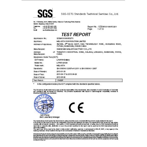 3.3V 8000mAh Prismatic LiFePO4 Battery Pack With CE Certificate