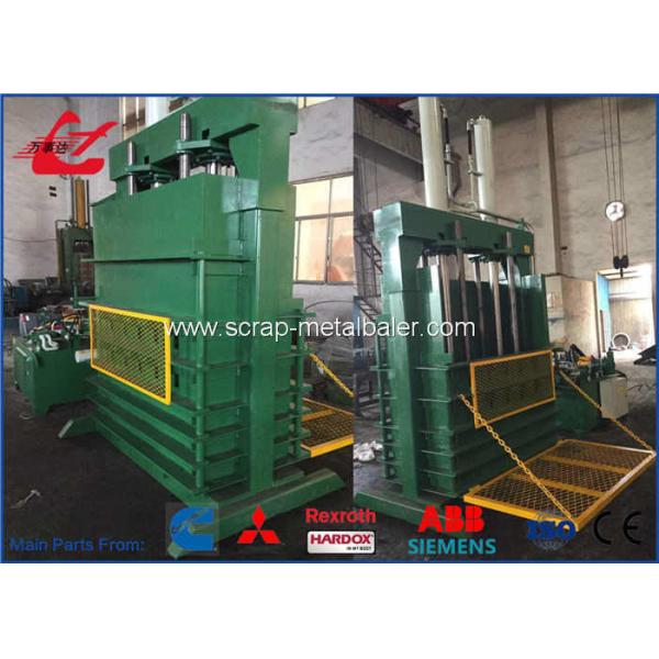 Multi - Function Vertical Tire Baler Machine , 18.5kW Tire Baling Machine