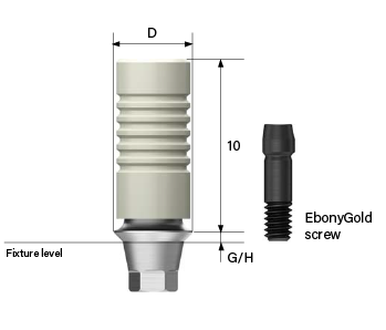 Osstem GS(TS)® UCLA All-Plastic Castable GoldCast Abutment Compatible Mini / Regular
