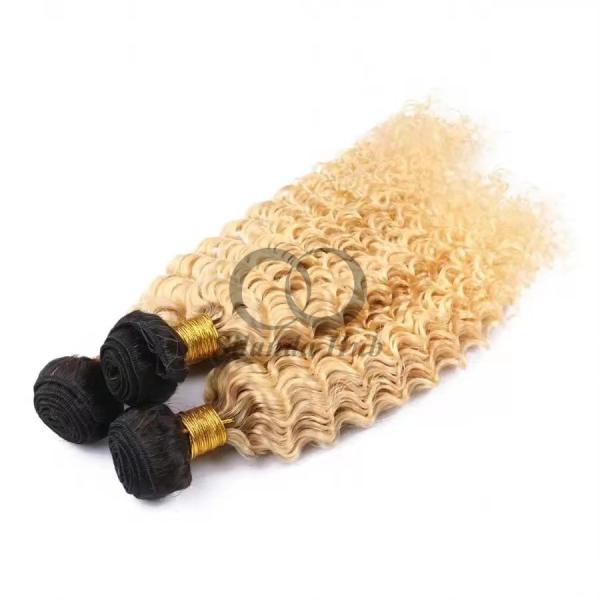 #T1B/613 Bleached Blonde Deep Wave Remy Human Hair Bundles Sew In Weave Bundles Brazilian Bundle Deals