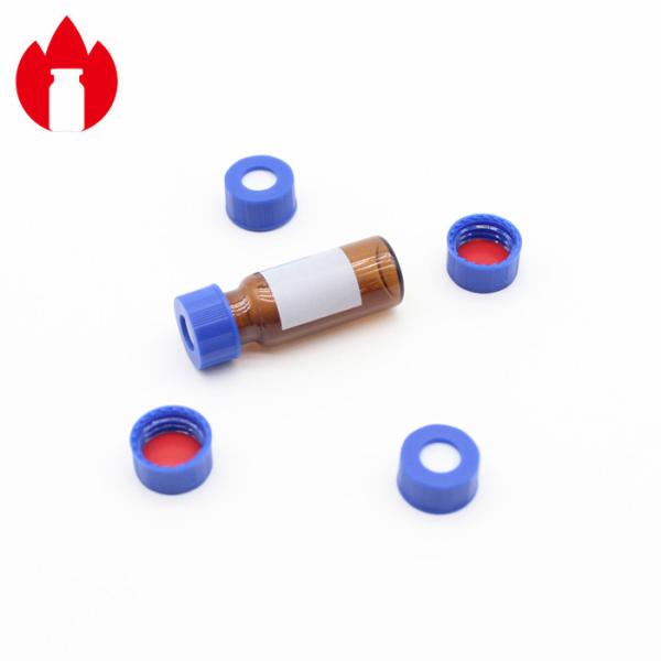 9mm Plastic Screw Caps PP Material Blue Color For Chromatographic Bottle
