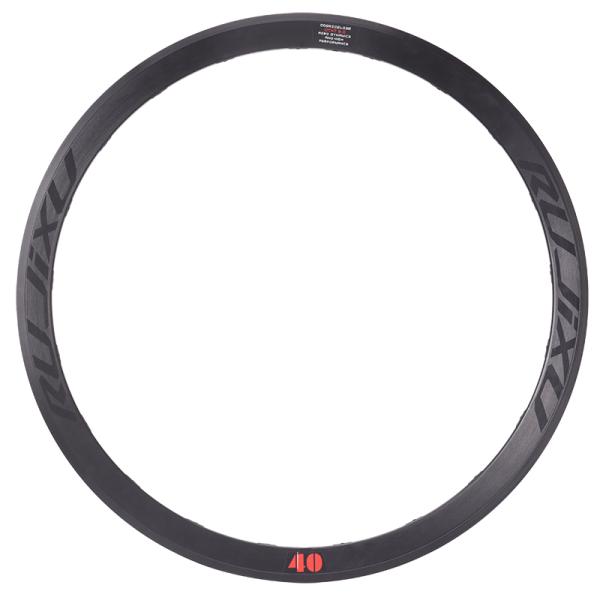 Double Wall Road Cycling Rims 40mm Depth Clincher Spokes 16H C / V Brake Wheel For Road Biking