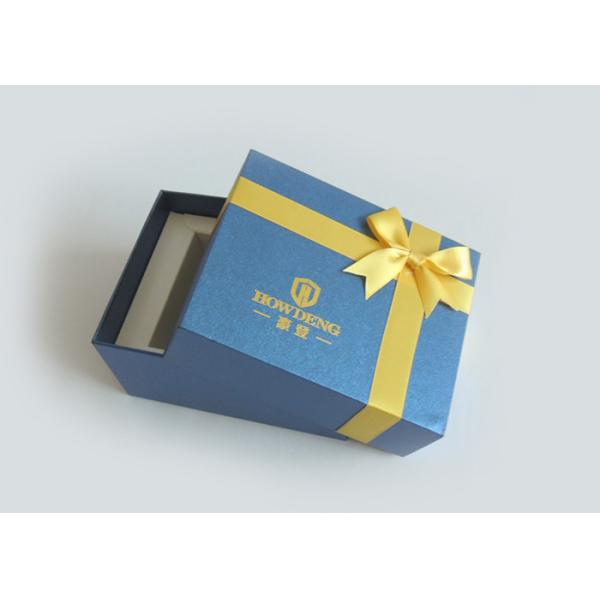Hard Cardboard Gift Boxes Lid And Base Favor Packaging Boxes With Ribbion
