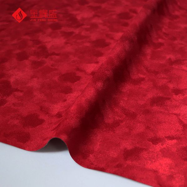 Maroon Color Jewelry Box Linner Material Flock Velvet Fabric