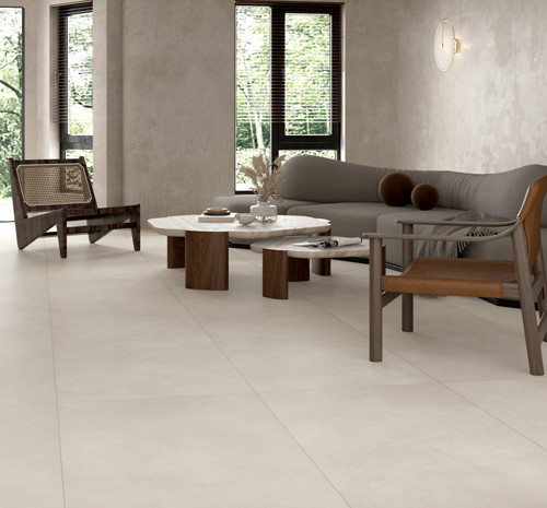 600*1200mm Cement Look Porcelain Tile Matte Rectangular Yellow Ceramic Wall Tile