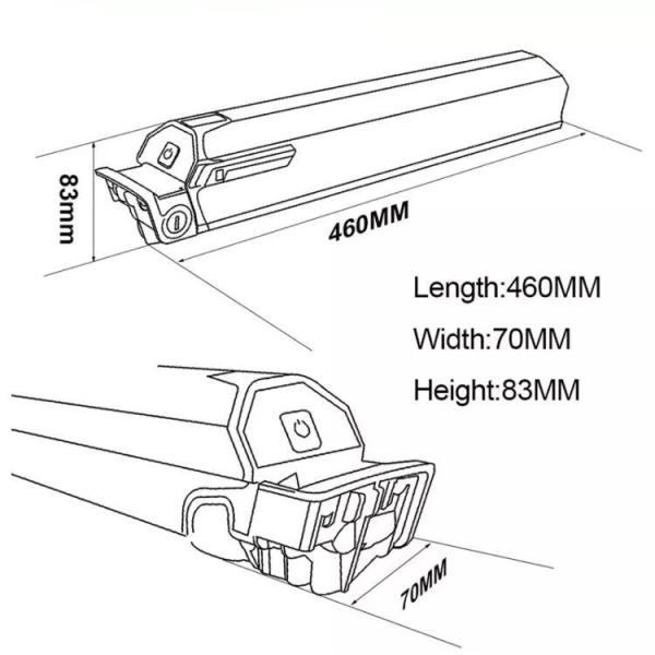 36V 48V 10ah 13ah 17ah Dorado Ebike battery Elektrische Fahrrad Batterie Lithium Batteries Pack Max Reention Dorado D