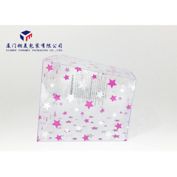 Trapezoid Shape 0.3mm Clear Plastic Box Packaging Reusable Offset Printing