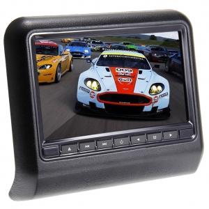 9 HD Digital Wireless Backup Camera With Monitor , Headrest Mount DVD Player Auto Entertainment
