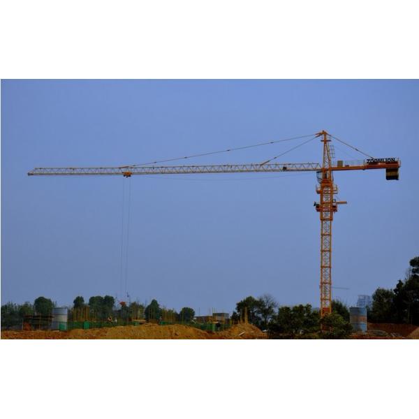 12ton Potain Tower Crane / Luffing Crane with 101m Height Under Hook 7032 Stationary Attached