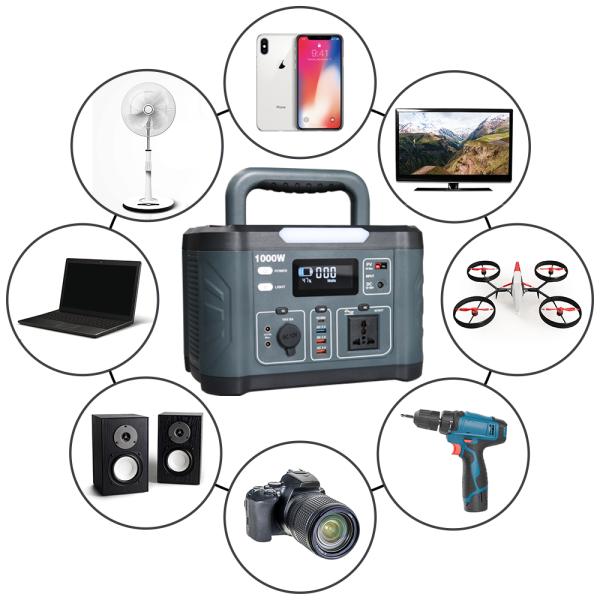 Pure Sine Wave Portable Power Station 799.2wh / 1000 Watt Solar Generator OEM