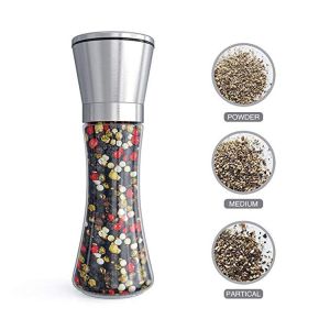 Quality Brushed Coarseness 286g 200ML SS Salt And Pepper Grinder for sale