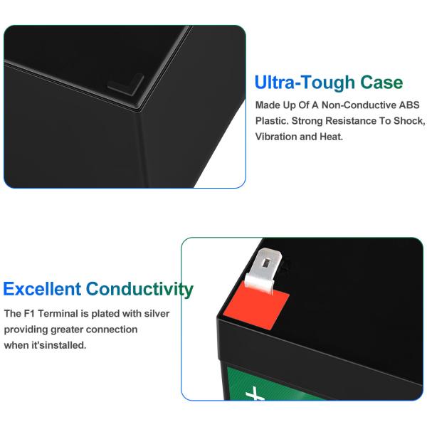 motorcycle 12.8v 12v 6ah Lifepo4 Battery Pack Manufacturers Solar Alarm System