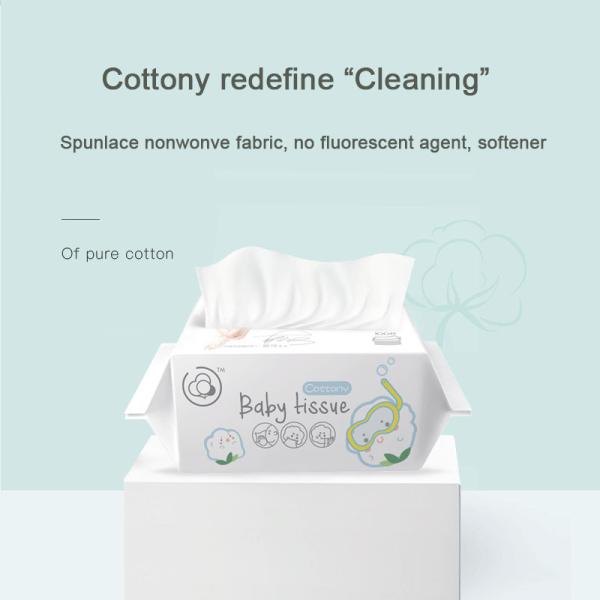 Nonwoven Spunlace Baby Cleaning Wipes Lightweight Easy Using For Sensitive Skin