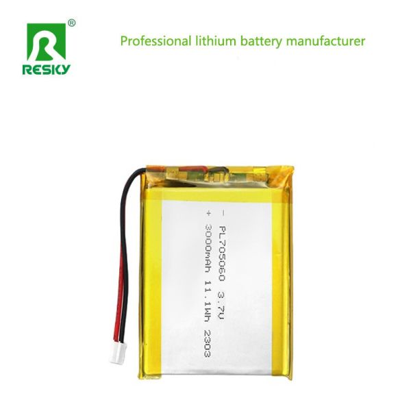 Rechargeable Lipo Batteries Cell 705060 3000mAh 3.7V 11.1wh Power Li-ion Polymer Battery Pack