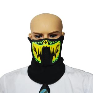 2018 hot sale light up led el mask for festival Parties high brightness masquerade costume Mask