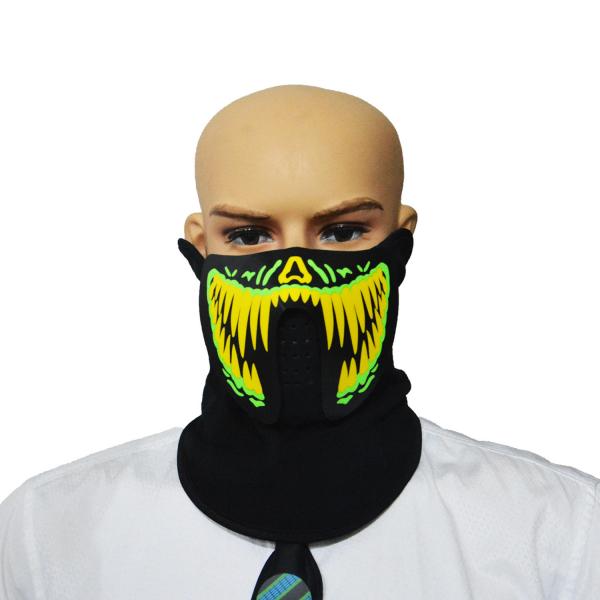Buy 2018 hot sale light up led el mask for festival Parties high brightness masquerade costume Mask at wholesale prices