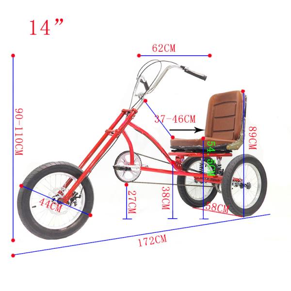 High Carbon Steel Handlebars Stem 7 Speeds Cargo Bicycle For Adult Manual Trike