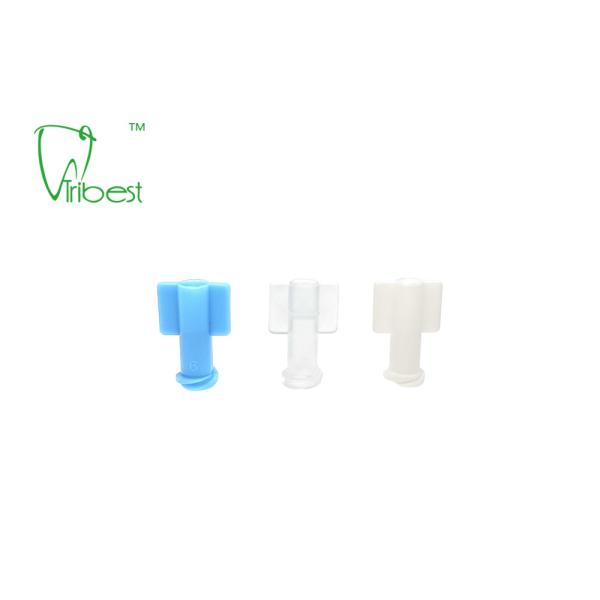 Sterile Luer Lock Luer Slip Dental Syringe Cap Disposable Blue White