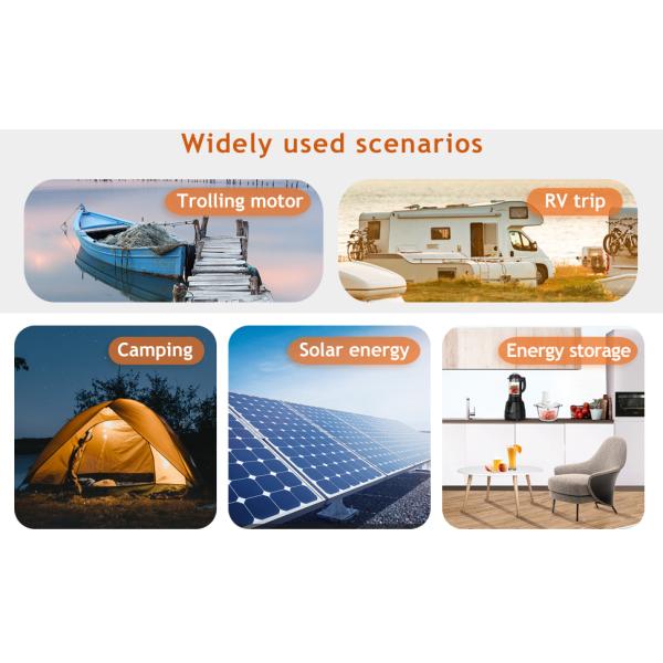 BMS 12V 200Ah Lithium Ion Battery LFP Deep Cycle Lithium Iron Phosphate Battery