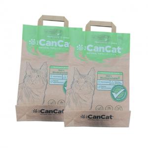 China Moisture Proof Tofu Cat Litter Paper Packaging Bag Custom Design Print on sale