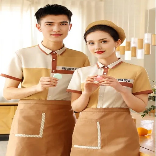 Latest Design Wholesale High-End Soft and Comfortable Restaurant Waiter Uniform