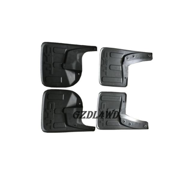 Matt Black TRD Front And Rear Mud Flaps For Toyota Hilux Revo 2016