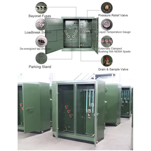 Electric Step Up Transformer Medium Voltage Instrument Transformers 3750 Kva Oil Immersed