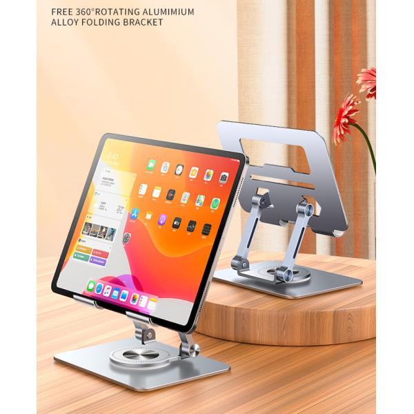 360 Degree Rotation Portable Silver Laptop Holder For Up To 17 Inch Screens