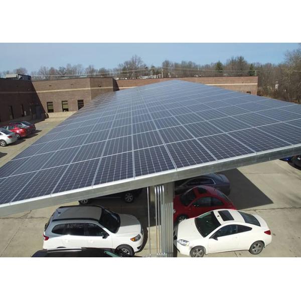 Hot Dipped Galvanized Solar Mounting System 150KM/H 45 Degree Aluminum Roof Carport