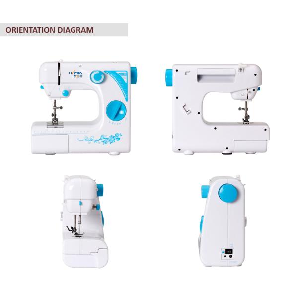 Adjustable Stitch Length Portable Domestic Lock Stitch Sewing Machine UFR-727 for Retail
