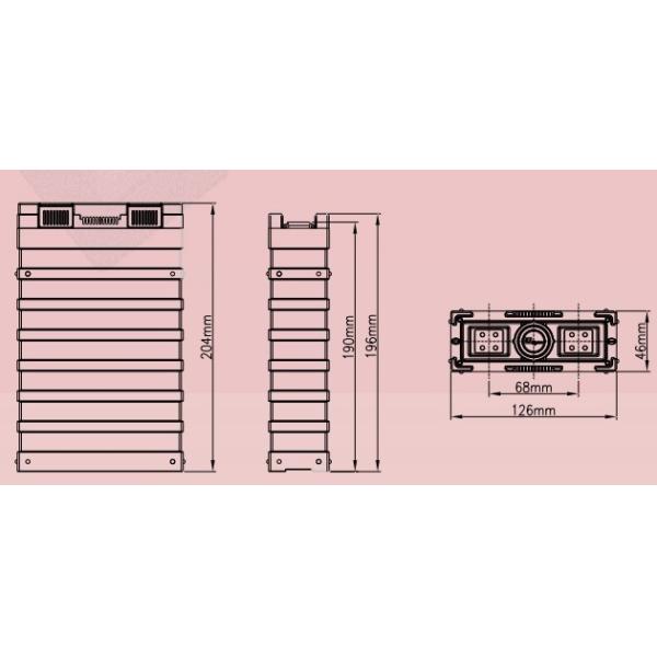 50Ah 12.8V Prismatic Lithium Ion Battery For Electric Scooter / Marine / Ebike