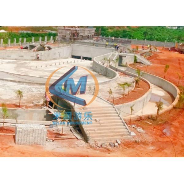 Outdoor Big Aqua Wave Swimming Pool Artificial Surf Pool 2-10m Wave Length For Adults Children