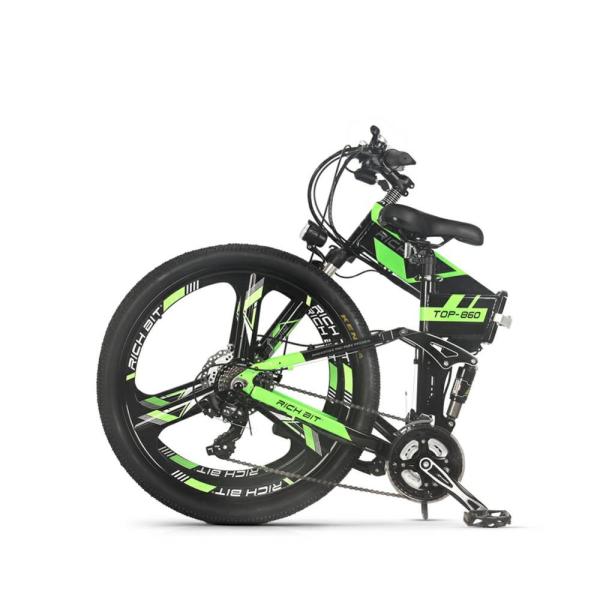 EU STOCK Rich Bit Top 860 Electric Bike Full Suspension Mountain Ebike 26 Inch 36v 250w 12ah