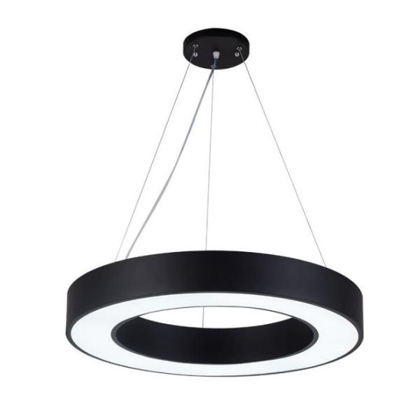 18W Circle Type LED Pendant Lights for School White / Black / Silver