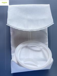 China PP 1 Micron 200 Micron Liquid Filter Bag 7X32 With Plastic Ring on sale