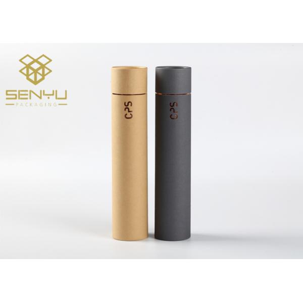 2mm Thickness Paper Tube Packaging / Foil Stamping Kraft Paper Push Up Tube