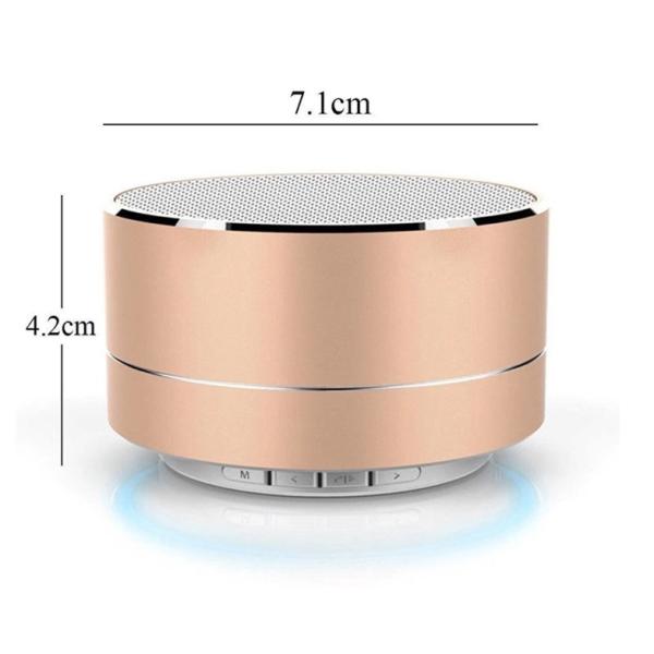 2018 New products A10 mini bluetooth ibastek 3W speaker with colorful LED FM radio