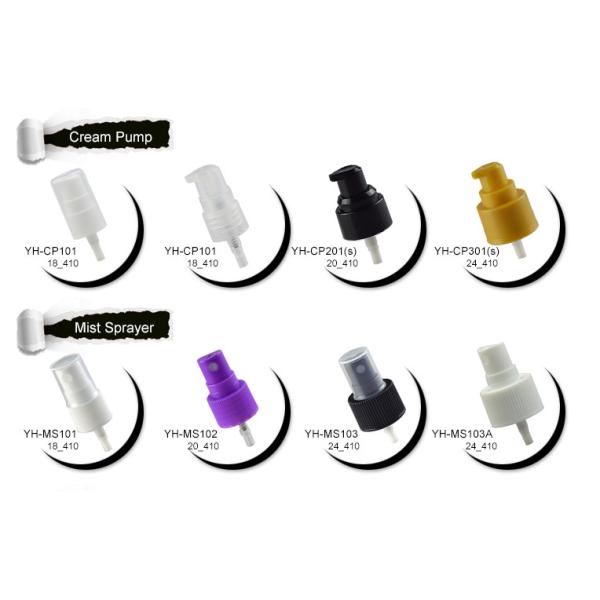 30ml 60ml Cosmetic Spray Bottle PET Clear Pump Bottle With White Spray Lids