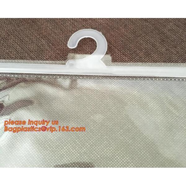 hanger bag with zip lock on the top,Frosted Zip lockk bag EVA PVC hanger bag for clothes, EVA frost drawstring bag, Froste