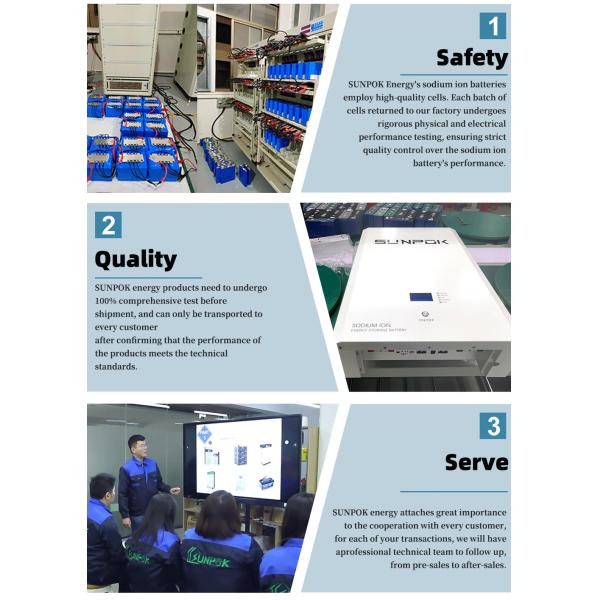 Sodium Ion Battery Pack 48v 100ah 200ah Home Energy Storage Systems Bms