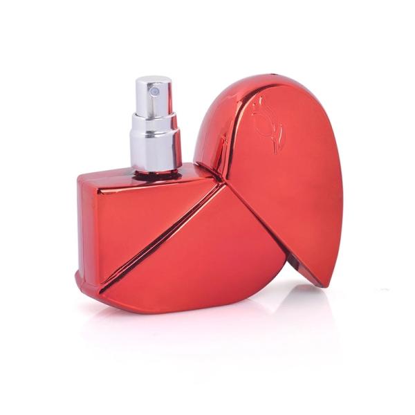 Cosmetic Heart Shaped Perfume Pocket Spray Bottle ODM 20ml Blue Purple