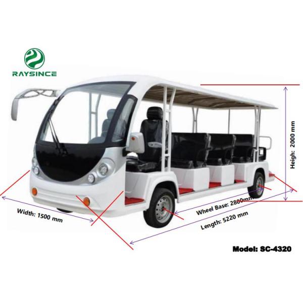 2022 hot sale electric sightseeing car 4000W motor 14 passenger bus for tourist