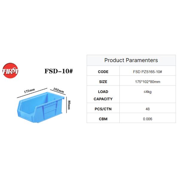 Customized Color Plastic Shelf Bins Industrial Plastic Organizer Bins Durable Storage Bins For Small Parts