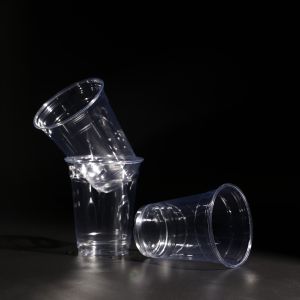 China Stackable Plastic PET Cups for Cold Beverages and Coffee on sale