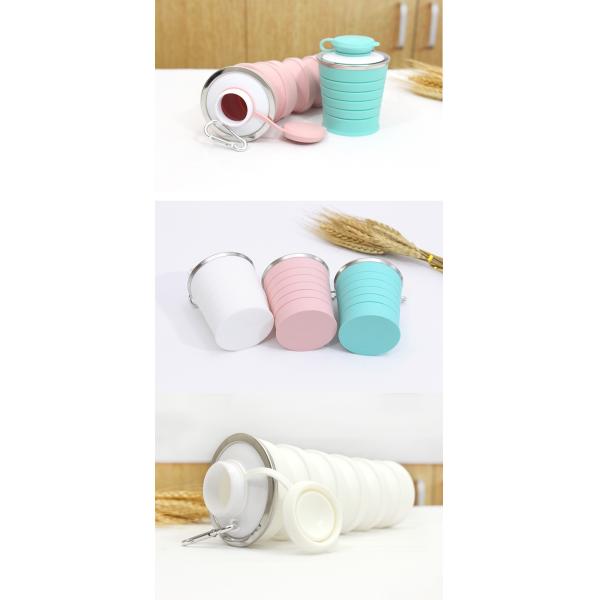 Portable Collapsible Silicone Water Bottle 500ml For Travel