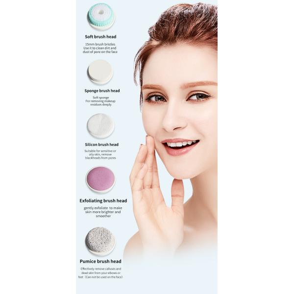 CMA Brighten Skin 5 Different Heads Facial Cleansing Device