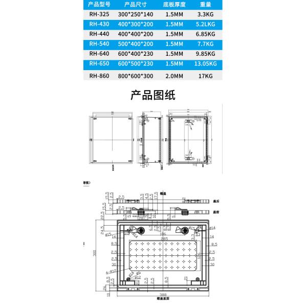 SMC Glass Reinforced Plastic Enclosure Box IP65 Heavy Duty
