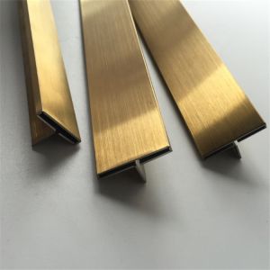 Quality T Stainless Steel Gold Silver Aluminium Tile Trim 8mm 10mm for sale