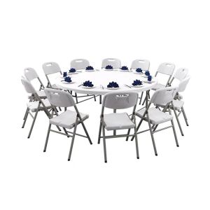 Round SGS Approval Width 80cm Folding Balcony Table Removable