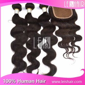 China Good feedback premium body wave indian human hair extension on sale